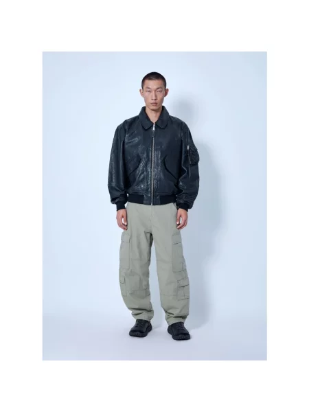 Kurtka skórzana Alpha Industries czarna