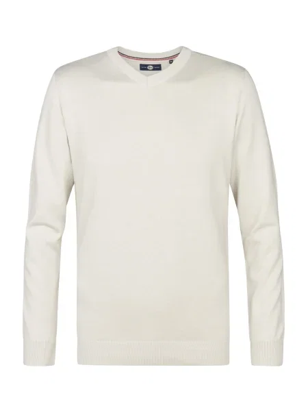 Petrol Industries Pulover natural alb