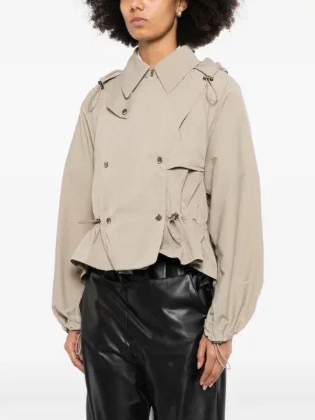 Geacă Burberry cu cordon maro