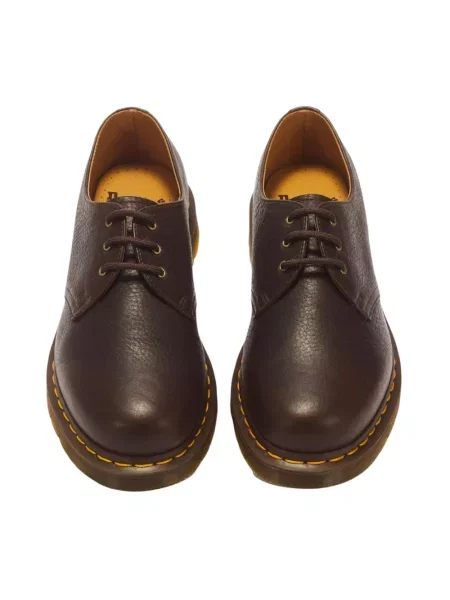 Półbuty Dr. Martens sznurowane skórzane brązowe