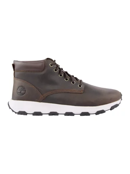 Botki Timberland skórzane brązowe