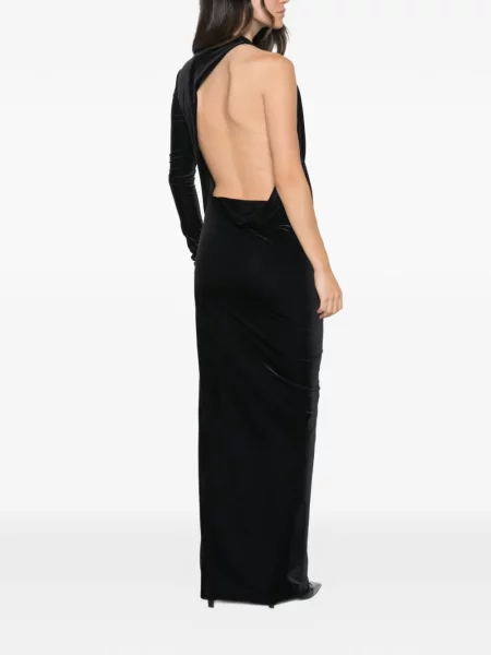 Rochie maxi Amazuìn cu un umăr gol negru