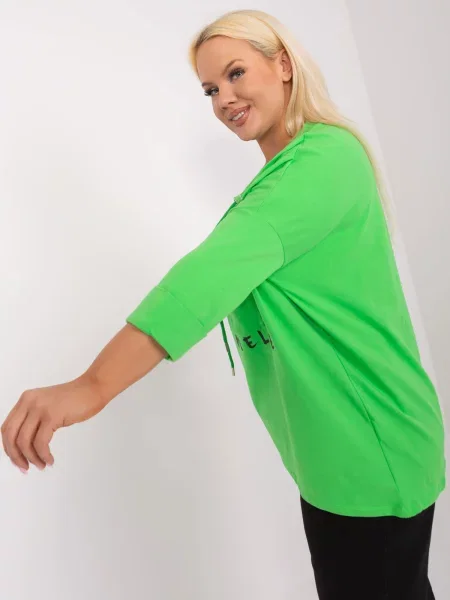 Bluză Fashionhunters verde