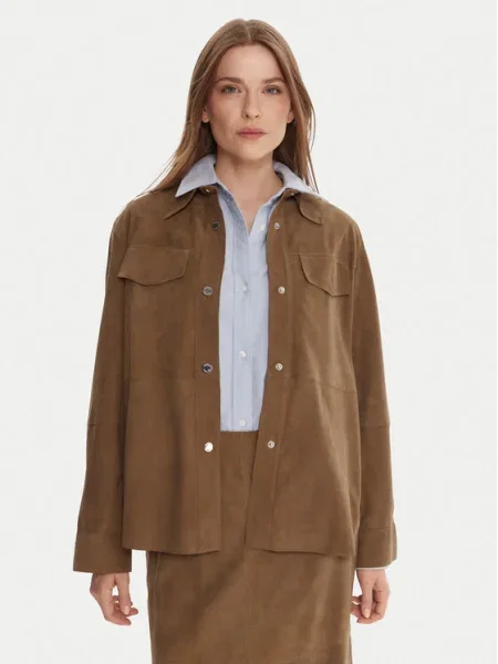 MAX&Co. Geacă de piele Stallo maro