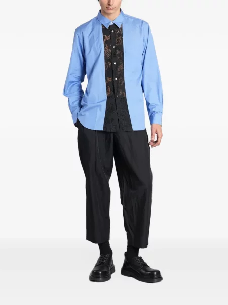 Cămașă Comme Des Garcons Homme Plus din dantelă albastru