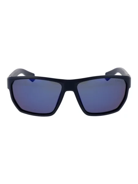 Okulary przeciwsłoneczne Polaroid PLD matte blue/blue mirror polarized niebieskie