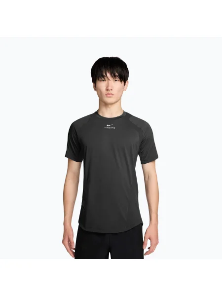 Tricou de antrenament pentru bărbați Nike Pro Training Dri-Fit black/black/white alb