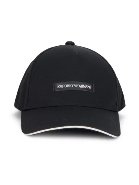 Czapka z daszkiem Emporio Armani czarna