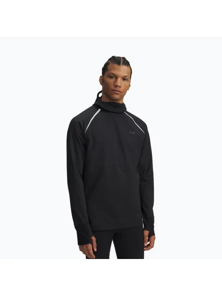 Bluză de alergare pentru bărbați Under Armour Velociti Pro Balaclava Hoodie black/reflective negru
