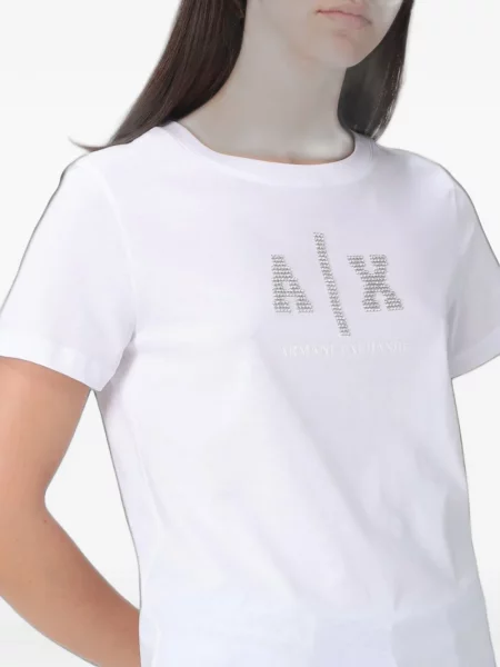 Stras tricou Armani Exchange alb