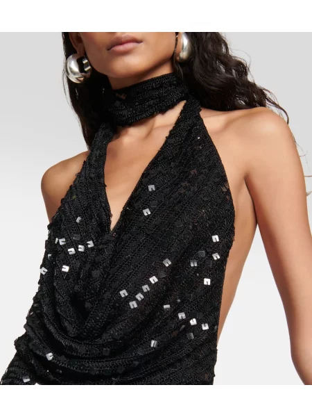 Rochie Aya Muse cu gât halter negru