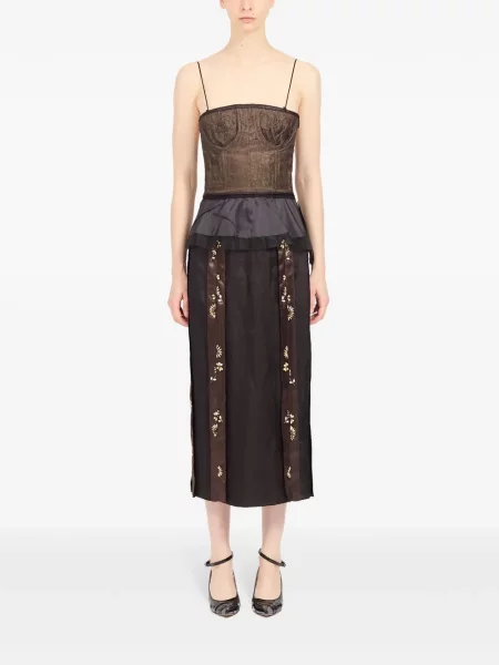 Rochie Maison Margiela de costum maro