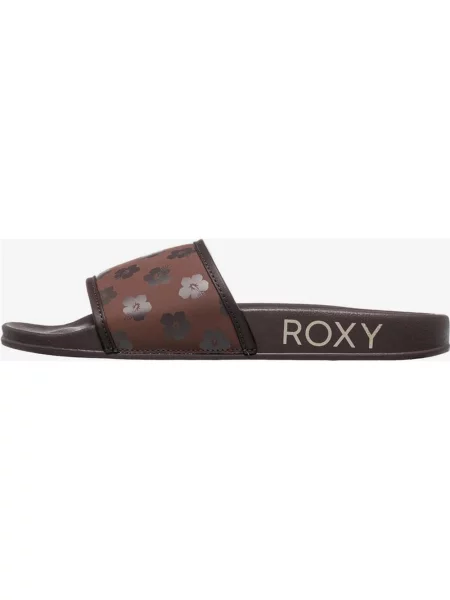 Klapki Roxy Slippy Print czekoladowy 36 brązowy