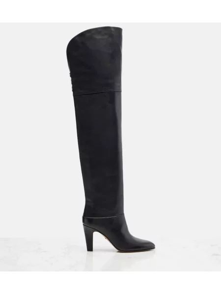 Cizme Chloé din piele negru