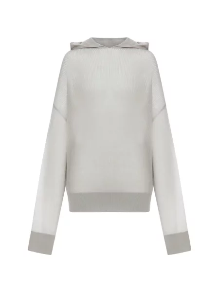 Pulover Rick Owens cu glugă gri