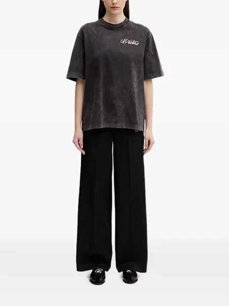 Pantaloni Off-white alb