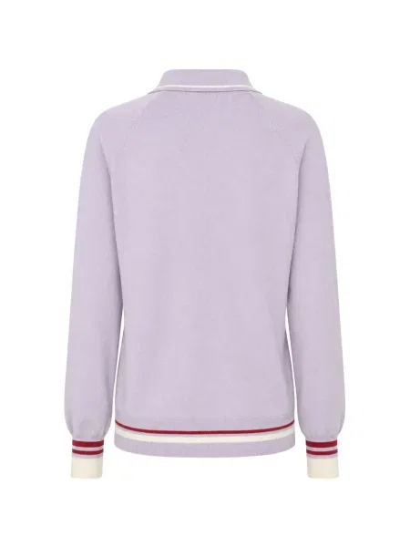 Top Amiya cu dungi violet