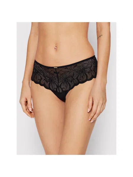 Chantelle Brazilke Fleurs crna