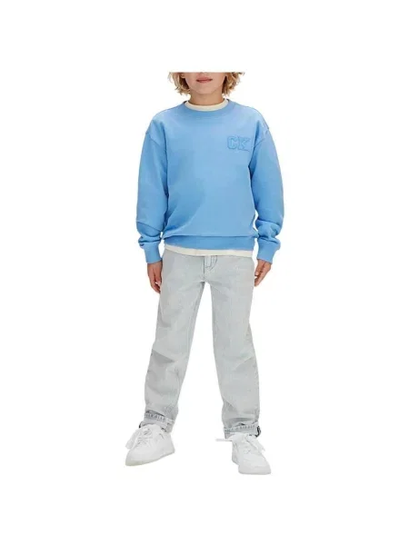 Geacă de blugi copii Calvin Klein Jeans albastru