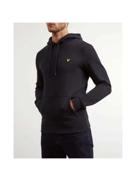 Bluza z kapturem Lyle & Scott z kapturem czarna