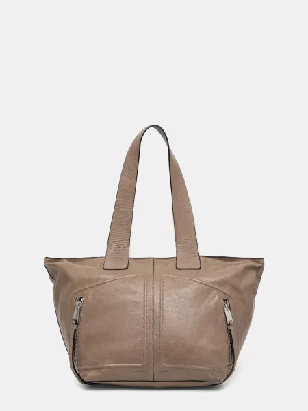 Geantă Allsaints din piele verde