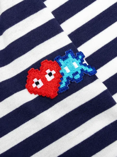 Csíkos póló Comme Des Garcons Play kék