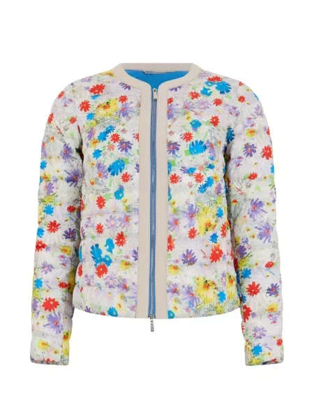 Matlasat geacă Moorer cu model floral cu imagine