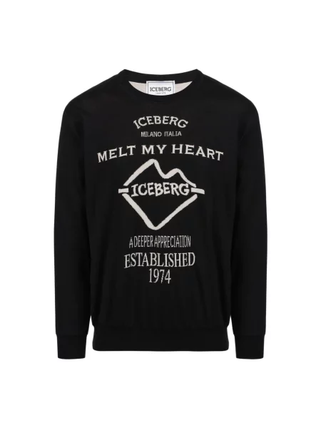Iceberg sweter lekki czarny