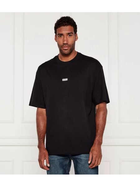 Hugo Blue Tricou Nalono | Relaxed fit negru