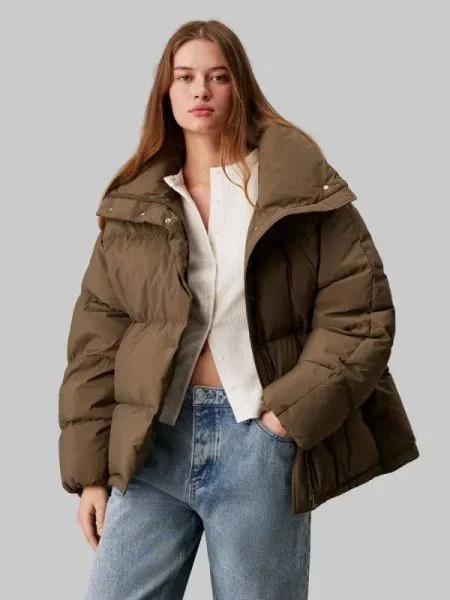 Calvin Klein Jeans De puf geacă | Relaxed fit maro
