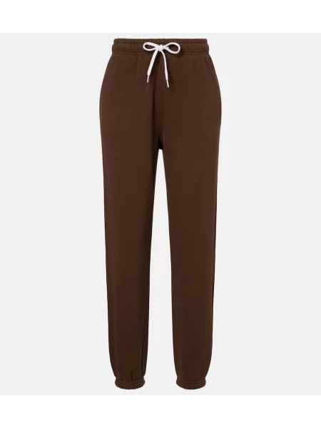 Pantaloni de trening Polo Ralph Lauren din jerseu maro
