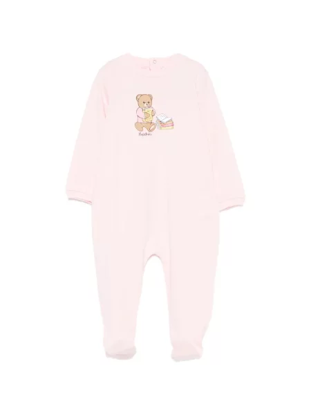 Piżama dziecięca Moschino różowa