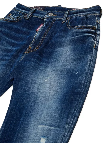 Jeansy dziecięce Dsquared2 niebieskie