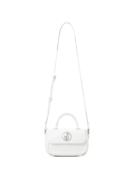 Geanta crossbody Iceberg cu autograf alb