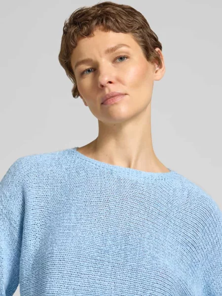 Sweter z dzianiny z rękawem o dł. model Tapper' Free/quent