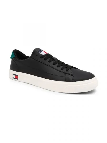 Tommy Jeans De piele teniși negru