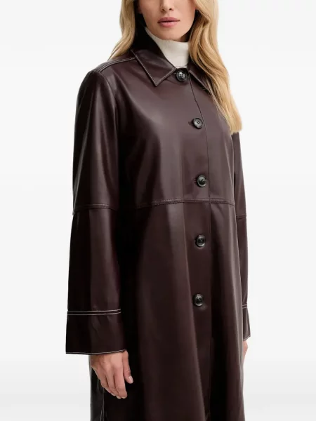 Palton Ps Paul Smith din piele maro