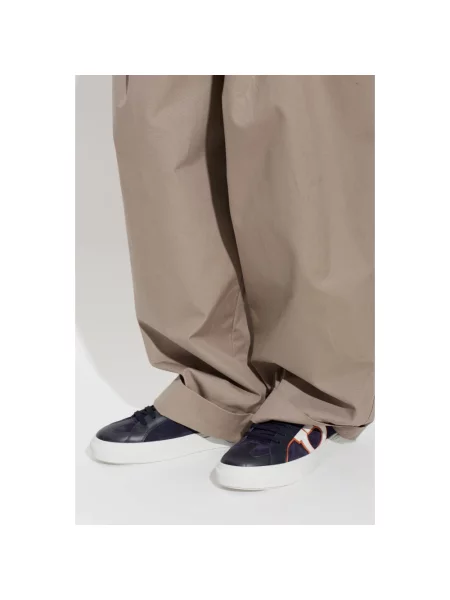 Sneakersy Ferragamo zamszowe niebieskie