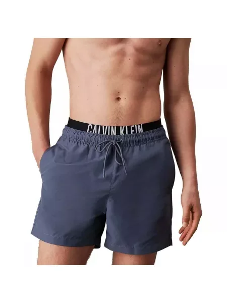Férfi Calvin Klein Intense Power Medium Double WB grisaile fürdőruha. Méret: S kék