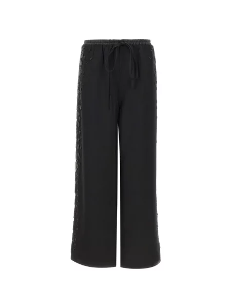 Pantaloni palazzo Jacques cu paiete negru