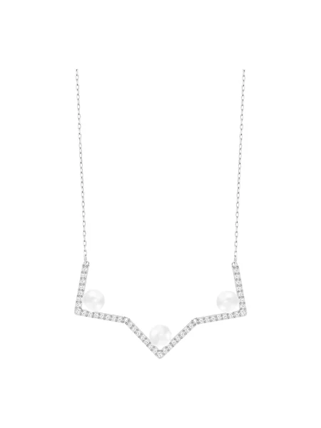 Naszyjnik Swarovski biały