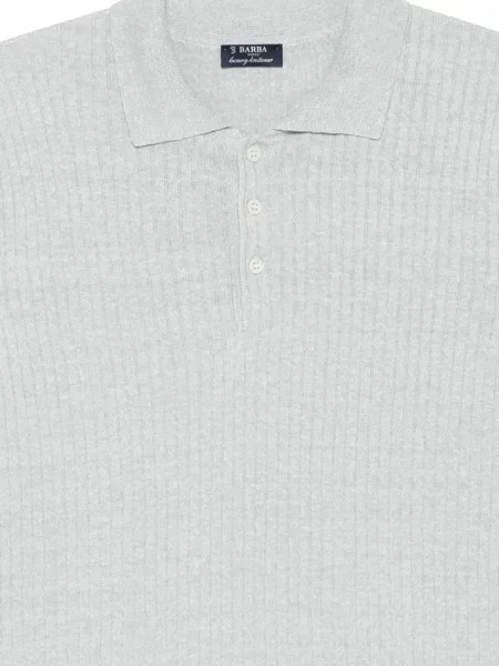 Tricou polo Barba tricotate albastru