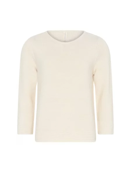 Sweter Skovhuus z okrągłym dekoltem biały