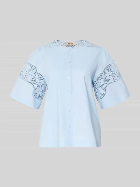 Bluzka o kroju regular fit z koronką model Rooma Cotoni' Mos Mosh