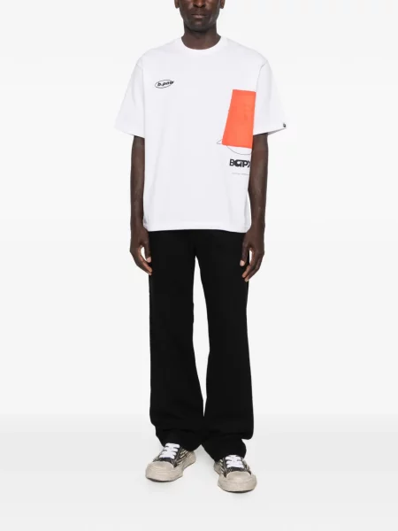 Tricou A Bathing Ape® cu imagine cu cordon alb