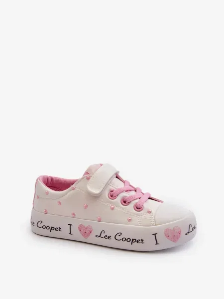 Teniși copii Lee Cooper alb