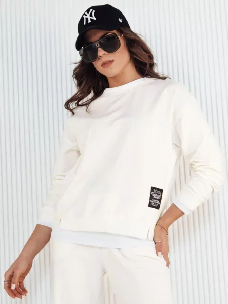 Bluza BASOL ecru Dstreet