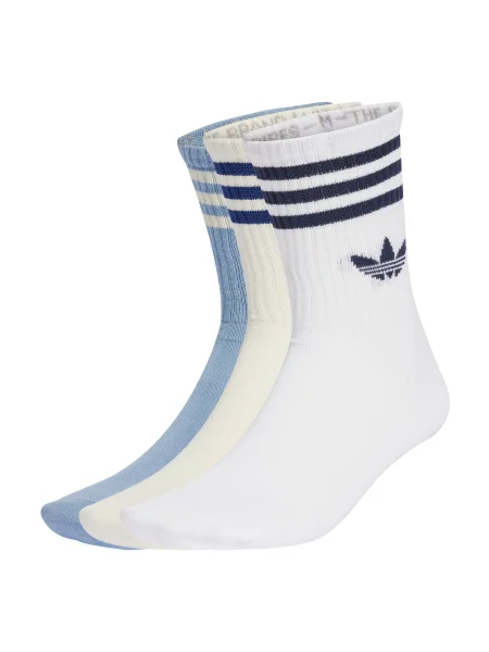 ADIDAS ORIGINALS Șosete Crew 3 Pairs albastru marin / azuriu lână alb