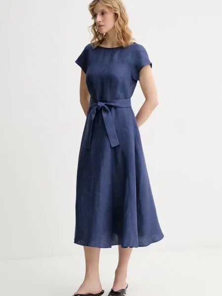 Weekend Max Mara сукня лляна ESORDIO