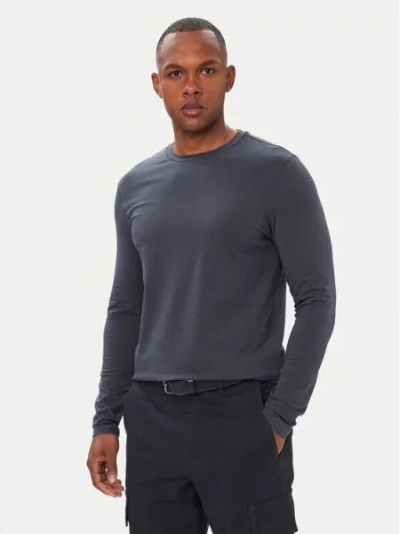 BOSS Longsleeve TChark granatowy
